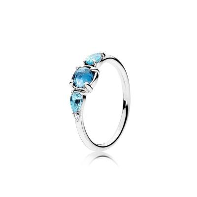 China Original PAN Romantic Heart Shape Radiant Glazed Ring With Crystal Charm Ring Classic Bangle Jewelry 925 Sterling Silver for sale