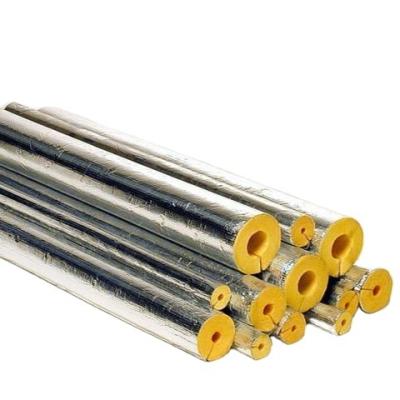 China Fire Protection Aluminum Foil Covered Glass Wool Pipe Insulation High Density Several Type Aluminum Foil Veneer for sale