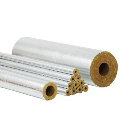 China Fire Protection Aluminum Foil Covered Glass Wool Pipe High Density Several Type Aluminum Foil Veneer Glass Wool Cover With Fire-Rated for sale