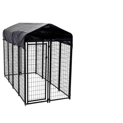 China Factory Wholesale Outdoor High Quality Stainless Steel Pet Cage Dog Cage Viable Big Large for sale