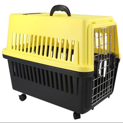 China Cat Dog Pet Travel Plastic Sustainable Carrier Airline Approved Pet Travel Cages Carriers for sale