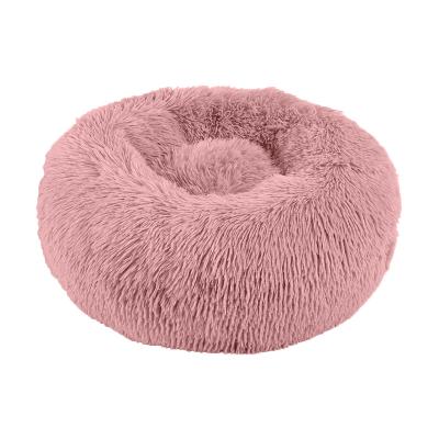 China Large Sustainable Comfortable High Quality Colorful Portable Soft Round Dog Bed Luxury for sale