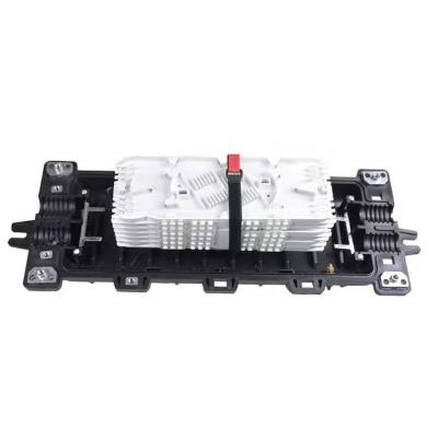 China Madidi Cheapest high quality box fiber optic ftth IP68 fiber optic tray 48 large 96 144 cores horizontal fiber optic joint inlet 2 closure 2 outlet for sale