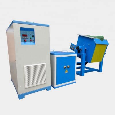 China Efficient Rotary Induction Furnace For Steel Copper 50kg Smelting 150kg Gold Silver for sale