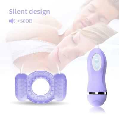 China Jantron Product 10 Vibration Full Vibrating Adult Silicone Cock Ring Penis Ring Waterproof Rechargeable Vibrator For Couples for sale