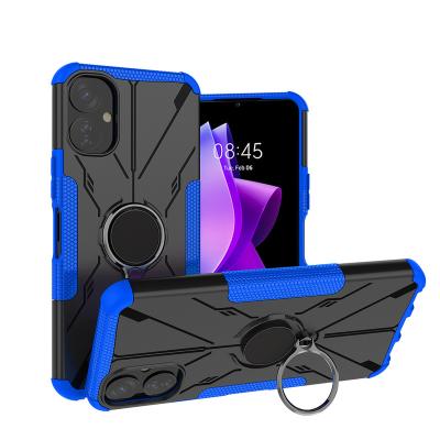 China Rugged Anti-falling Anti-falling Shockproof TPU PC Kickstand Case Cover Back Bumper Accessories For Tecno Spark 9T for sale