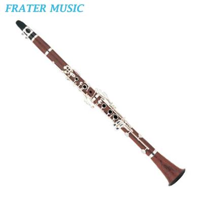 China High Grade 17 K Rosewood Bb Key Rosewood / Redwood Body Clarinet With Silver Plated Keys (JCL-150) for sale