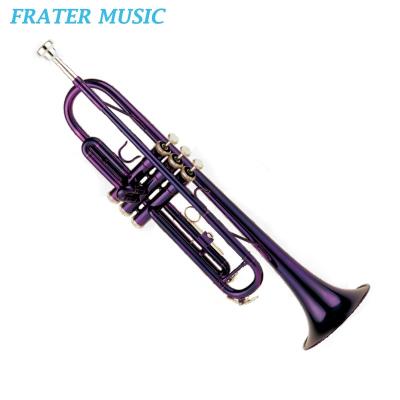 China Yellow Brass Lacquer Body Good Quality Purple Lacquer Surface Color Bb Trumpet (JTR-341) for sale