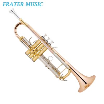 China High Grade Gold Lacquer Brass Gold Lacquer Rose Bell Bb Trumpet (JTR-336) for sale