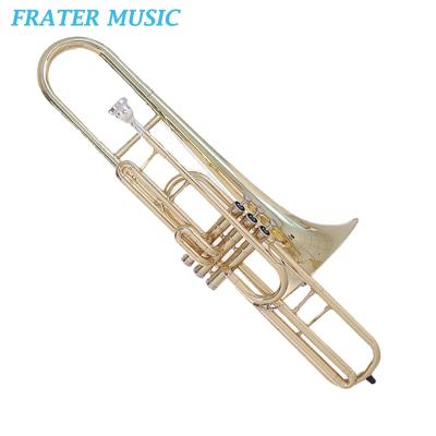 China Gold Lacquer High Quality Gold Lacquer C Head Piston Trombone (JTBC-361) for sale