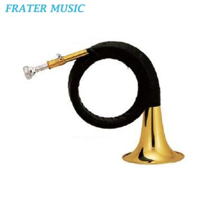 China High Quality Gold Lacquer Bb Key Pocket Hunting Horn (JLH-100) for sale