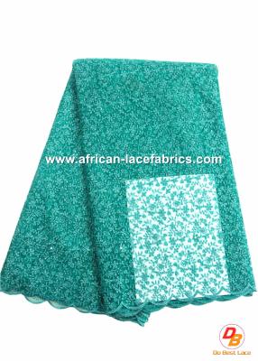 China African Net Embroidery Lace Fabrics for Party Dress , Tulle Net for sale