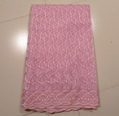 Chine Tissu rose de dentelle d'organza, largeur de 130 - de 135cm à vendre