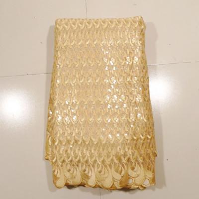 China Beige Double Net Hand Cut Lace , Tops And Dresses for sale