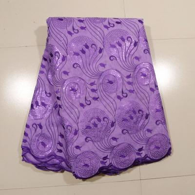 China Purper Geborduurd Handcut-Kant, Avondjurk Te koop