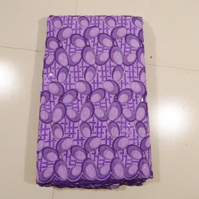 China Purper Geborduurd Handcut-Kant, Huistextiel Te koop