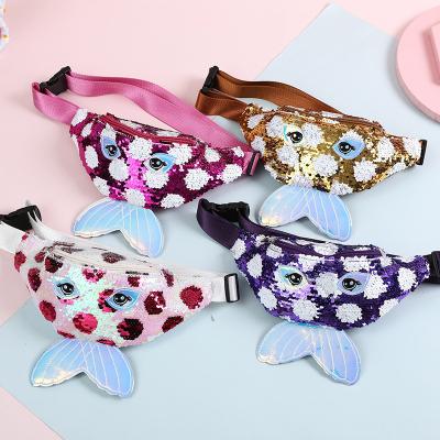 China New Lady Bags Durable One-shoulder Waist Bag Diagonal Children's Symphony Cartoon Sequined Waist Bags For Women for sale