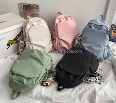 China Waterproof Korean Harajuku ulzzang campus backpack men's and women's school bag candy color girl backpack college students for sale