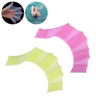 China Eco-Friendly Water Resistance Swim Fins Gear Paddle Fins Fitness Swim Training Gloves Swimming Exercise Gloves for sale