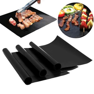 China Easily Cleaned Grilling Mats For BBQ Outdoor Heavy Duty Non Stick Reusable Mats Easy To Clean Cooking Mat For Electric Gas Charcoal BBQ for sale