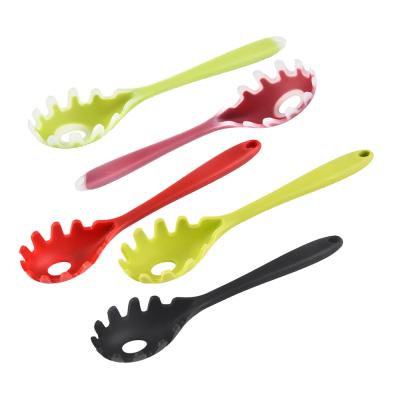 China New Viable Silicone Spaghetti Pasta Fork Pasta Server Spaghetti Forks Spoon Tongs For Vegetable Noodle Safe Stain Resistant Dishwasher for sale