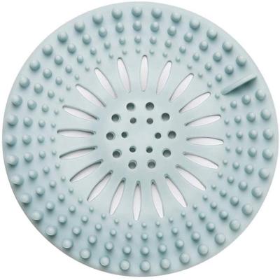 China Prevent Pipe Blocker Drain Strainer Silicone Sink Filter Hair Stopper Kitchen Accessories Portable Bathroom Shower Drain Covers for sale