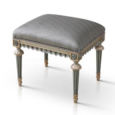 China Antique Classic Elegent Look Elegent Look Hand Carved Dressing Stool Bedroom Dresser Chair FX-133 for sale