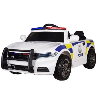 China Battery Operated LED Headlights and Music Kids Cars Play Newest Police Ride On Car 2022 Kids Car for sale