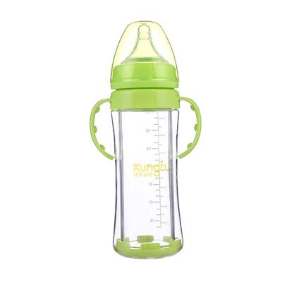 China BPA Free High Borosilicate Anti Colic Baby Milk Bottle Infant Glass Bottle Feeding 8oz for sale