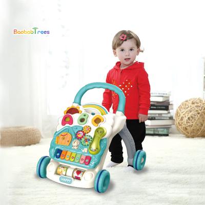 China Baby Walker Learning Push Musical Roller and Stroller Trolley with Flashing Light and Multifunctional Music Baby Walkers Play for Boy Girls for sale