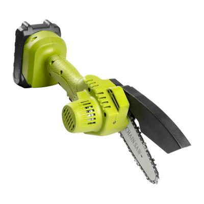 China Anti-Slip Outdoor Wood Cutting Tool 4 Inch Factory Supply 20V Cordless Electric Chainsaw for sale