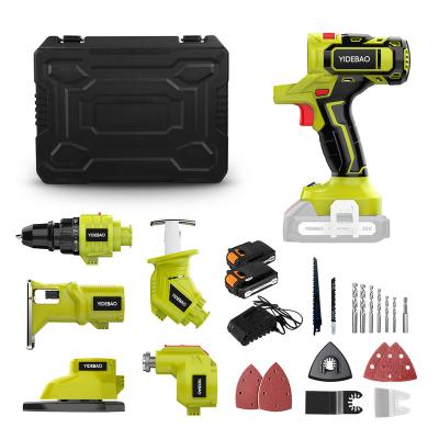 China 21V Mulit-purpose Combo Power Tool Set Brushless Drill Tool Kits Cordless Combo Power Tool Kits for sale