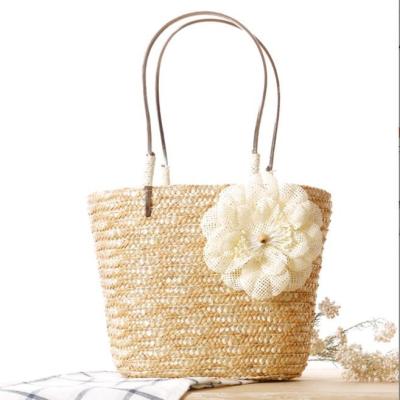 China Cheap Summer Straw Bag For Girl And Marry High Quality Hot Selling Straw Tote Bag Rattan Basket for sale