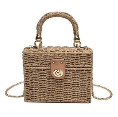 China Wholesale High Quality Low Price Beach Bag Water Hyacinth Handbag Rattan Straw Bag Tote Bags for sale