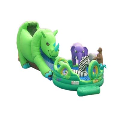 China PVC tarpaulin inflatable animal modeling amusement park, outdoor inflatable playground equipment for sale for sale