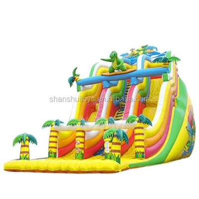 China Wholesale Inflatable Outdoor Playground Slide Water Slide With Pool For Kids Combo Slide for sale