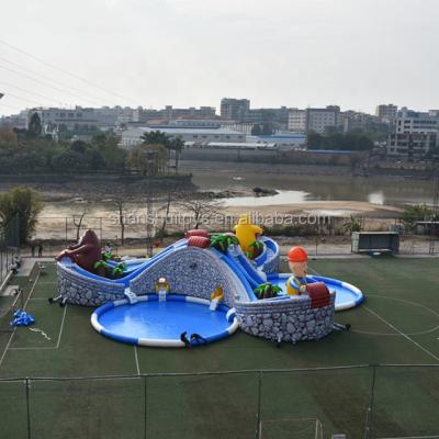 China PVC Tarpaulin Giant Inflatable Type Water Playground Inflatable Water Park With Swimming Pool for sale