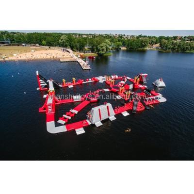 China Shanshui New Made Water Entertainment China Floating Inflatable Water Park / Lake Water Inflatable Games for sale