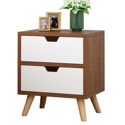 China Three Layer Storage Home Furniture Wood Nightstand Convertible Bedside Table for sale