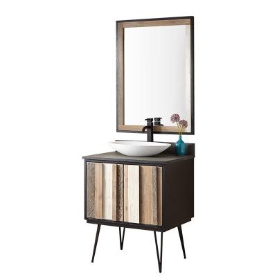 China Modern Solid Wood Bathroom Cabinet Vanity Mirror Cabinet Environmental Friendly Cheap Bathroom Cabinet for sale