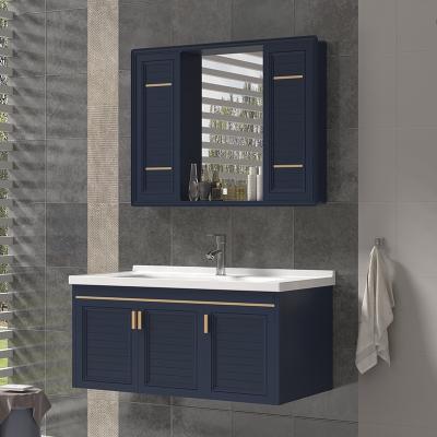 China New Modern Bathroom Cabinet Modern Ceramic Furniture Sink Wall Mounted Cheap Price for sale