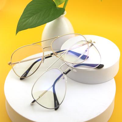 China Custom Wholesale Metal Computer Blue Light Protective Anti Blocking Glass River Optical Glasses for sale