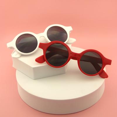 China Protect Eyes Hot Selling Sunglasses 2021 Plastic Colorful Cartoon Spot Fashion Children's Round Sunglasses for sale