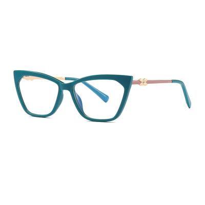 China New selling blue eye glasses anti ray optical frame computer eye protection fashion size TR90 blue lightweight optical block glass for sale