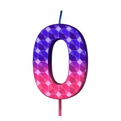 China Birthdays Wholesale Happy Colorful Shape Candle Pink Birthday Number Candle Cake Hot Sale High Quality Low Ex-factory Price for sale