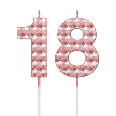 China Birthdays Wholesale High Quality Birthday Candle Number Cake Decoration Candles Birthday Number Candle Cake Decorating Supplies for sale