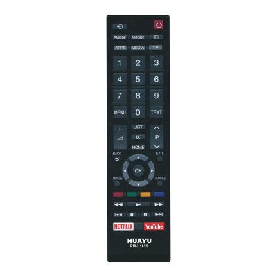 China HUAYU RM-L1625 TV remote control universal use for toshiba TV remote control ct8054 ct-8509 with youtube netflix button for sale