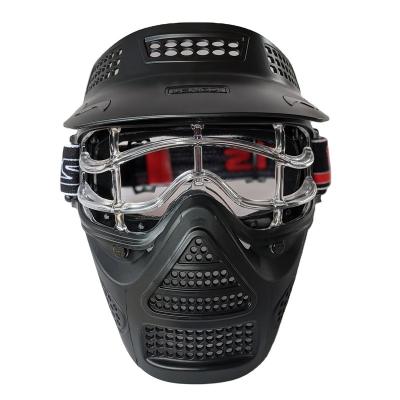 China Archery tag game use paintball mesh full face mask protective helmet en venta