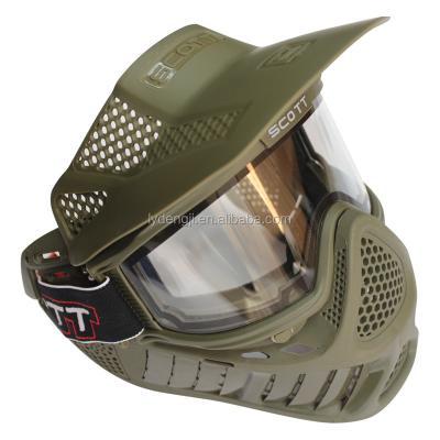 Chine Double lens antifog full face paintball game helmet à vendre