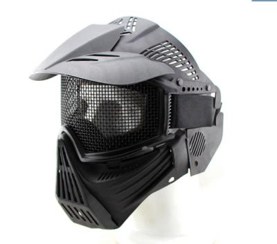 China Full Face Military Tactical Steel Mesh Mask à venda